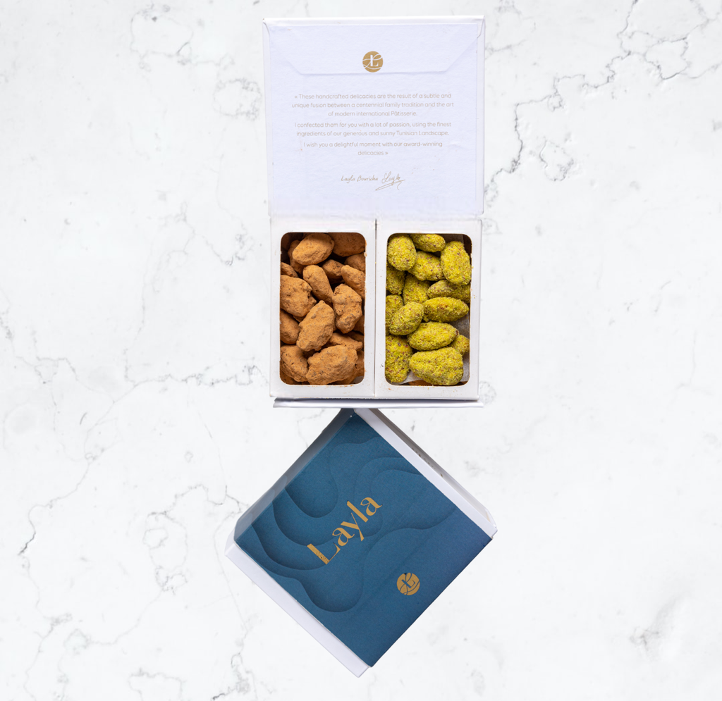 [04R-B01-999] Coffret 60g - Émotion Pistache &amp; Cacao